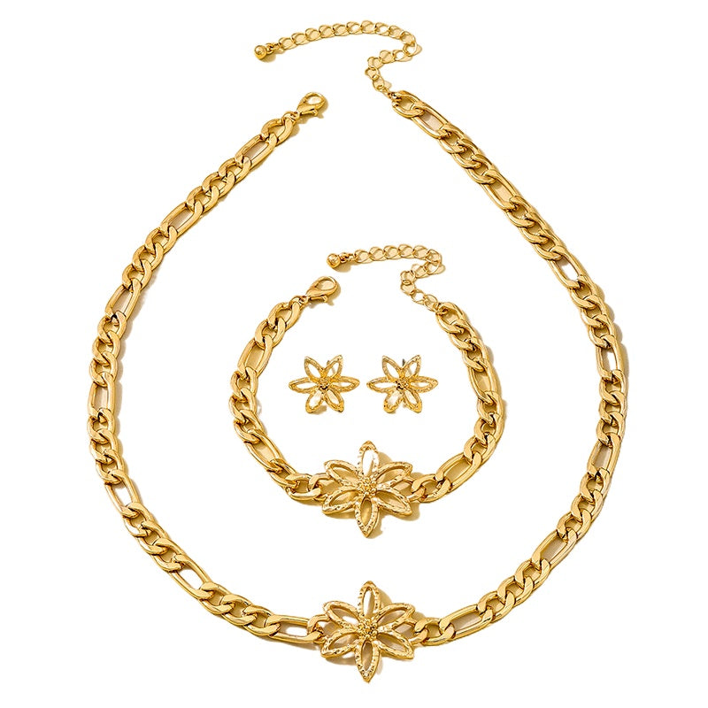 Elegant Metal Chain Jewelry Set for Women by Planderful