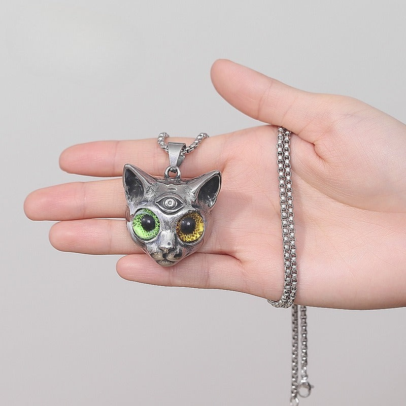 Cat Yin Pendant Necklace