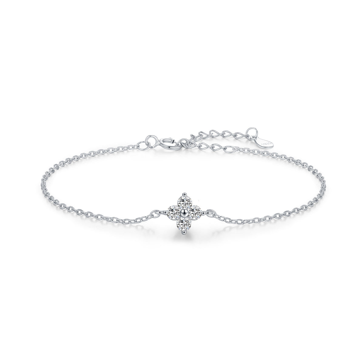 Planderful Everyday Genie Bracelet – Exquisite Sterling Silver with Zircon Elegance