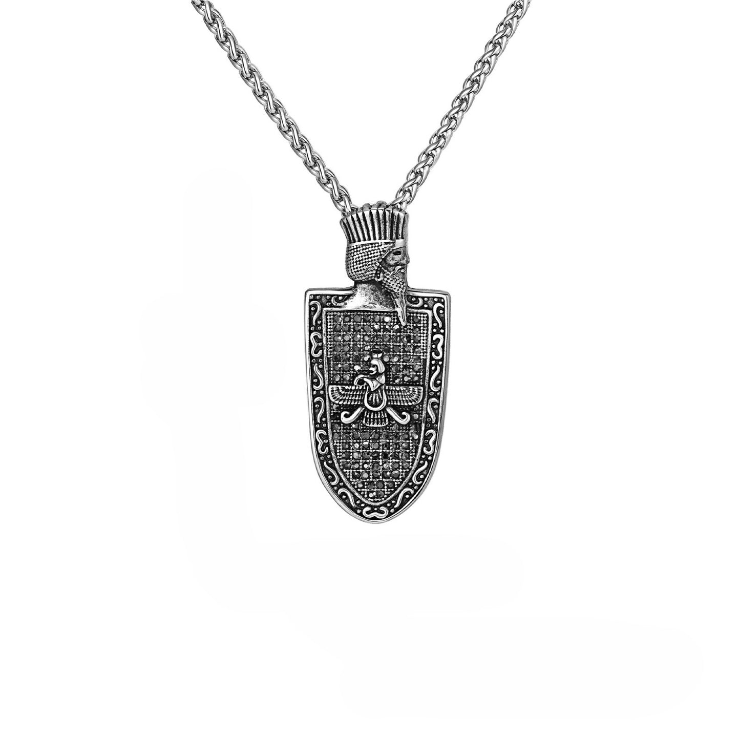 Planderful Personalized Cultural Pendant For Men Gun Metal