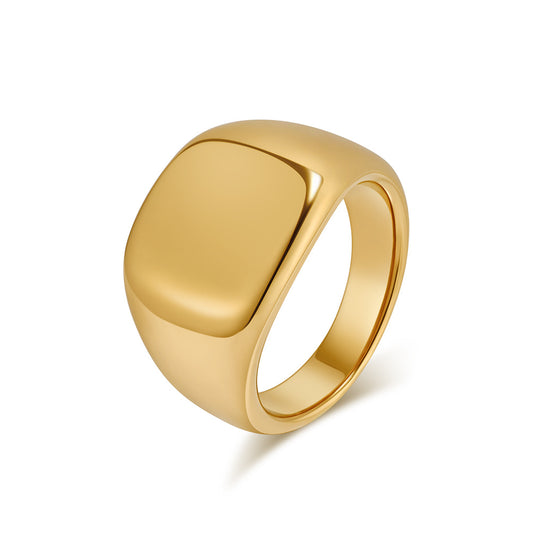 Planderful Stainless Steel Ring For Men With Mirror Finish And Smooth Neutral European American Style Sizes 7 To 13