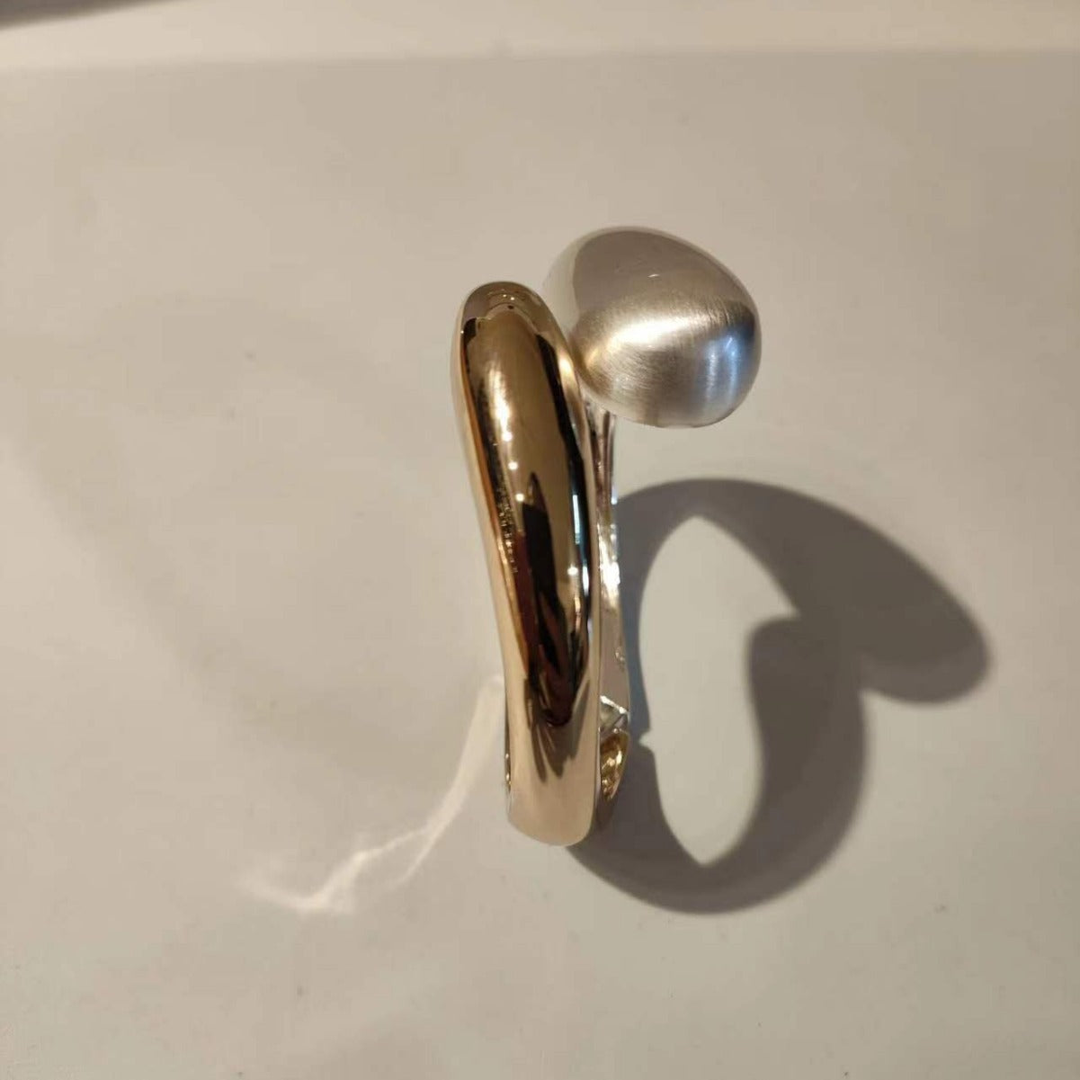 Glossy Alloy Open Bracelet - Vienna Verve Collection