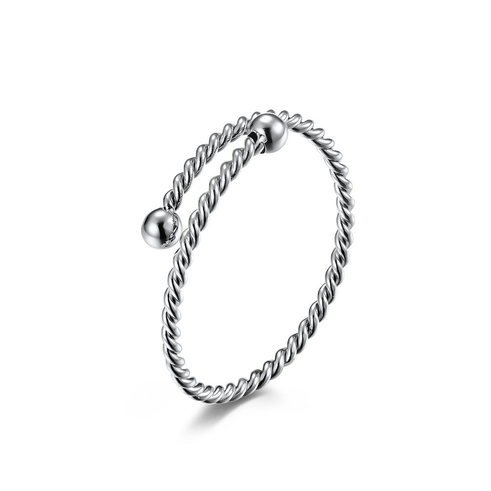Japan And South Korea's Elastic Wire Rope Cable Ring Jewelry