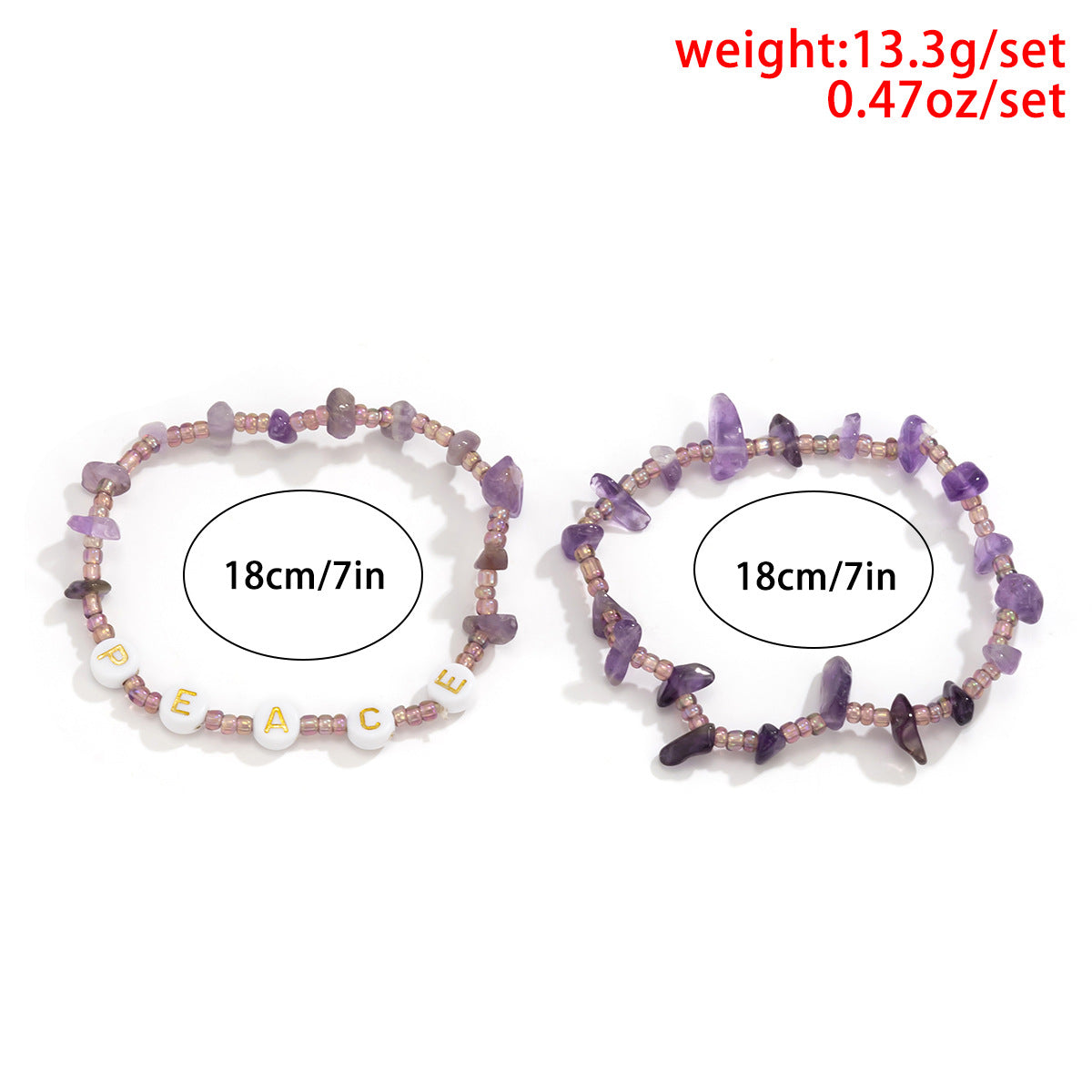 Planderful Vienna Verve Imitation Crystal Elastic Bracelet For Women Beaded National Style Statement Jewelry