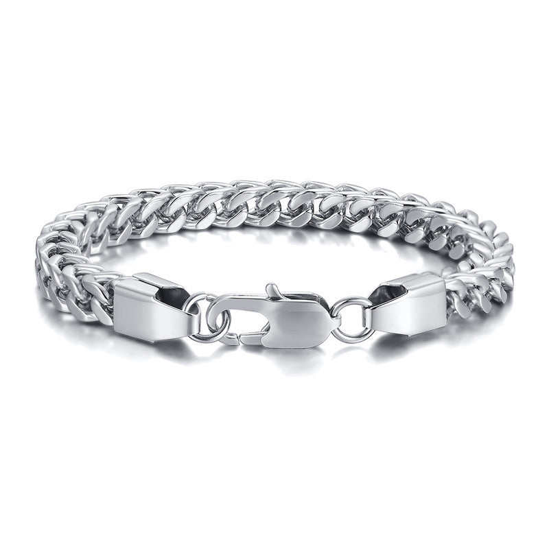 European And American Hip-Hop Stainless Steel Men's Bracelet