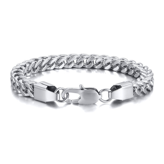 European And American Hip-Hop Stainless Steel Men's Bracelet