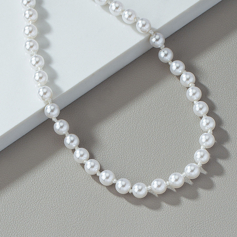 Imitation Pearl Men's Clavicle Chain - Vienna Verve Collection