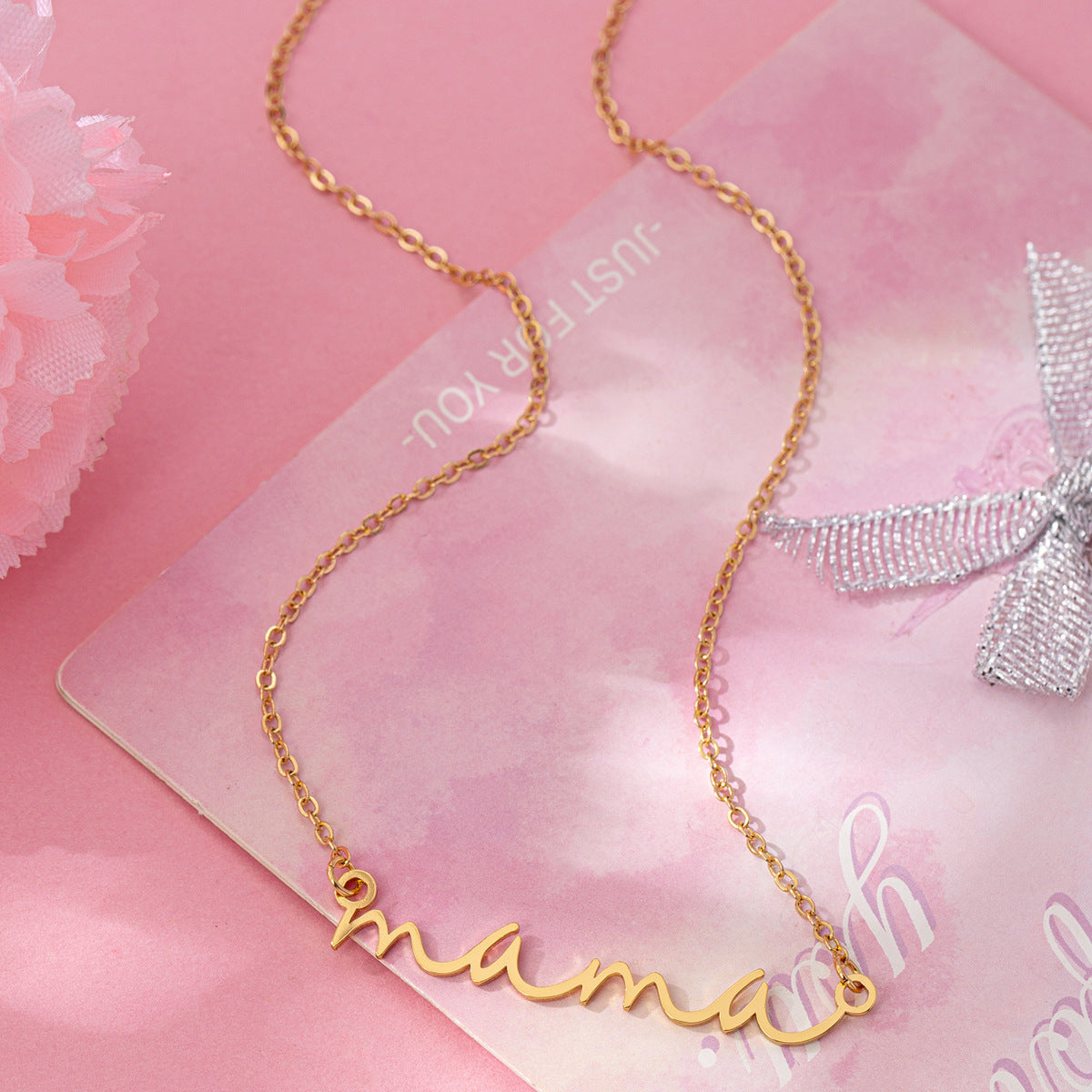 Planderful Vienna Verve Necklace – Stylish Metal Cut Letter Design