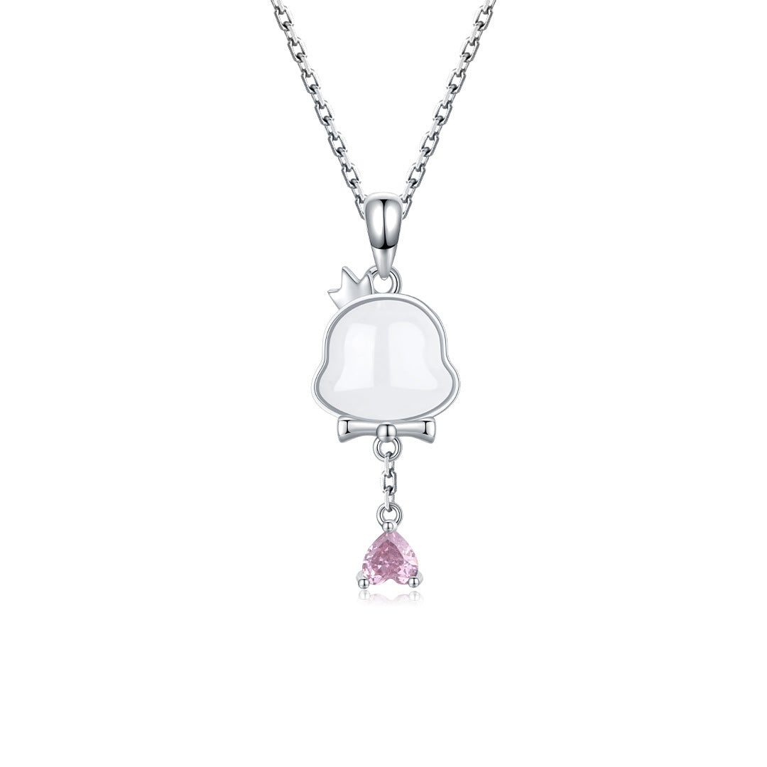 Original Moe Ji Snake Chalcedony Necklace Female S925 Sterling Silver Guochao Premium Sense Chain