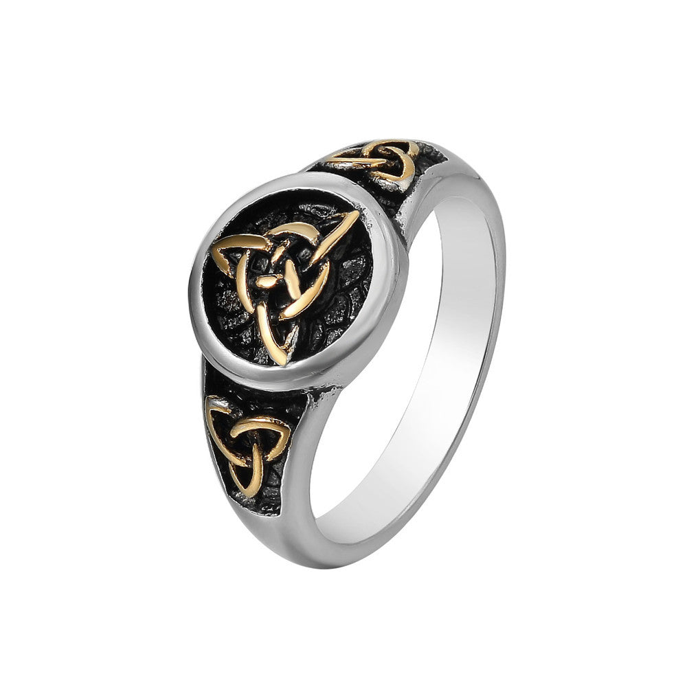 Planderful Titanium Steel Viking Ring Unisex Personalized Protection Statement Jewelry