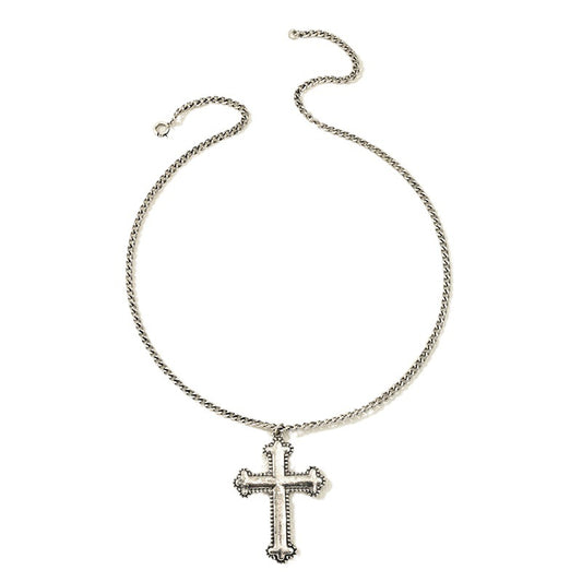 Retro Hip-hop Cross Pendant Necklace - Vienna Verve Collection