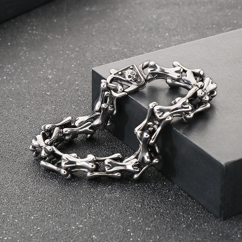 Personalized Skull Buckle Bracelet For Men Planderful