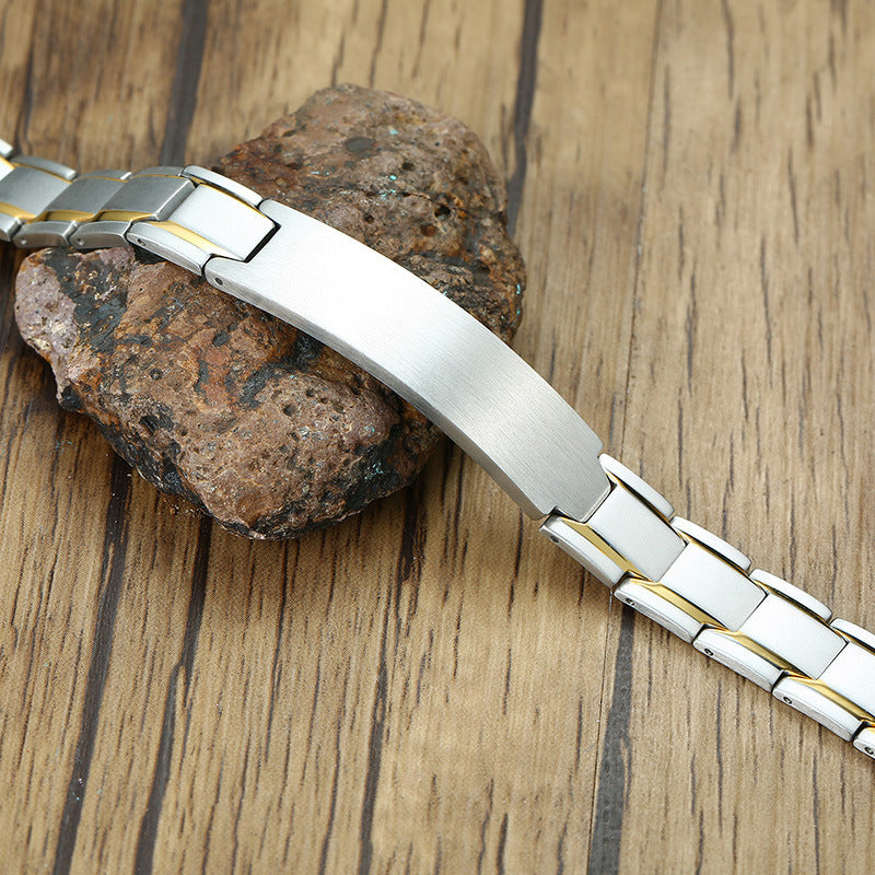 AliExpress Black Bracelet Wholesale Titanium Steel Men's Bracelet