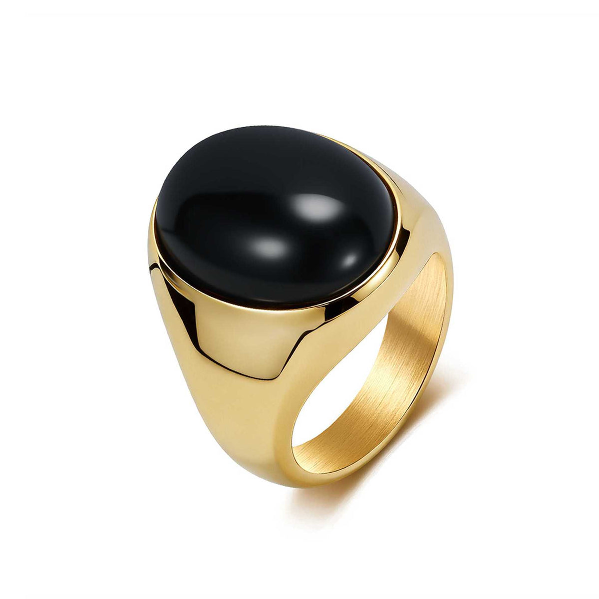 Stainless Steel Tiger's Eye Ring