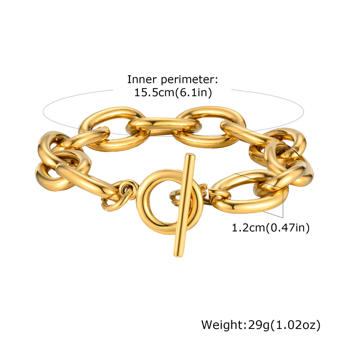 Cross Stainless Steel Bracelet