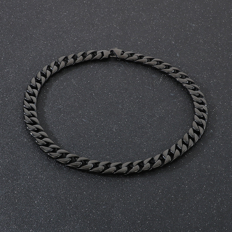 Planderful 15mm Titanium Steel Cuban Chain Necklace For Men