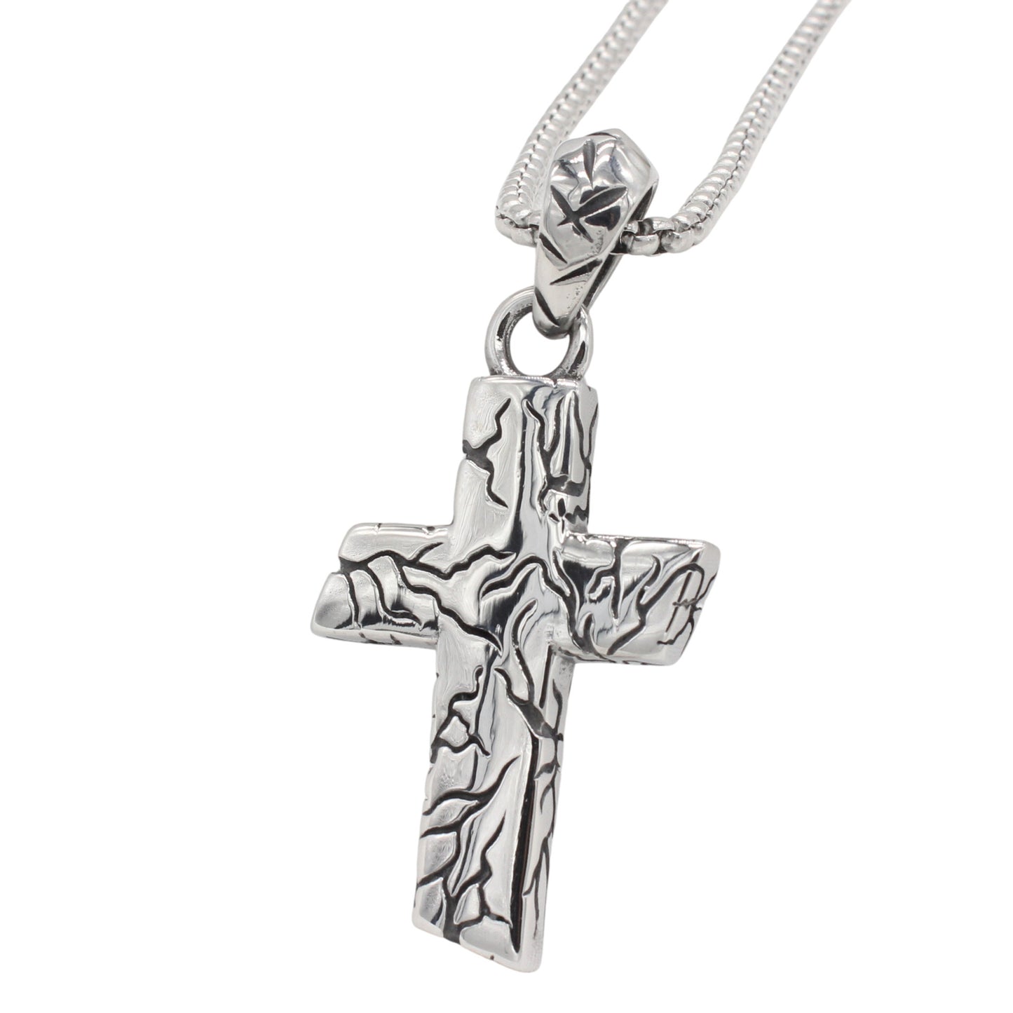 Planderful Everyday Genie – European and American Retro Cross Men's Titanium Steel Pendant Necklace