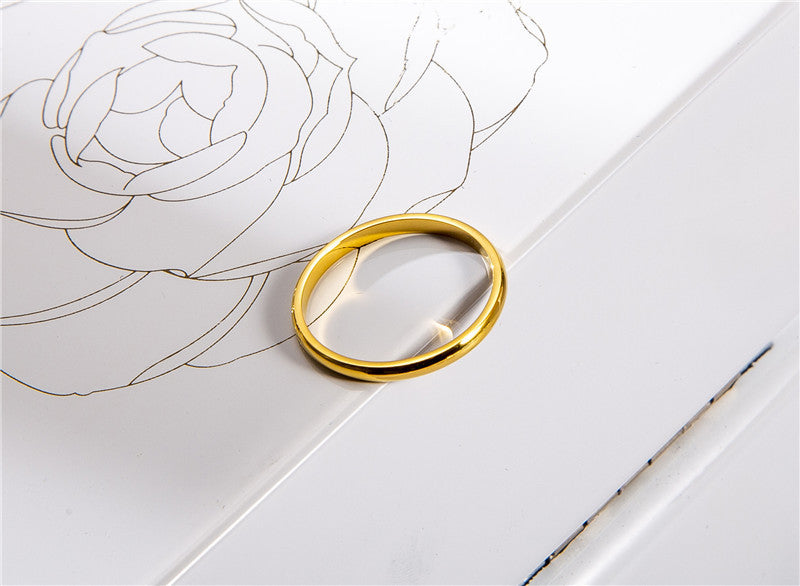Planderful Everyday Genie Tungsten Gold Ring For Women Unisex Bold Durable Scratch Resistant