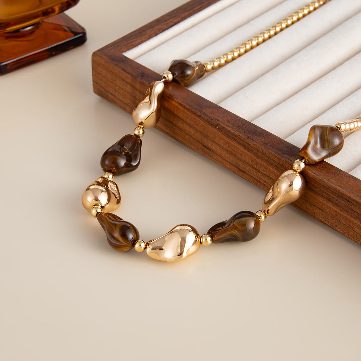 French Baroque Pearl Bead Necklace