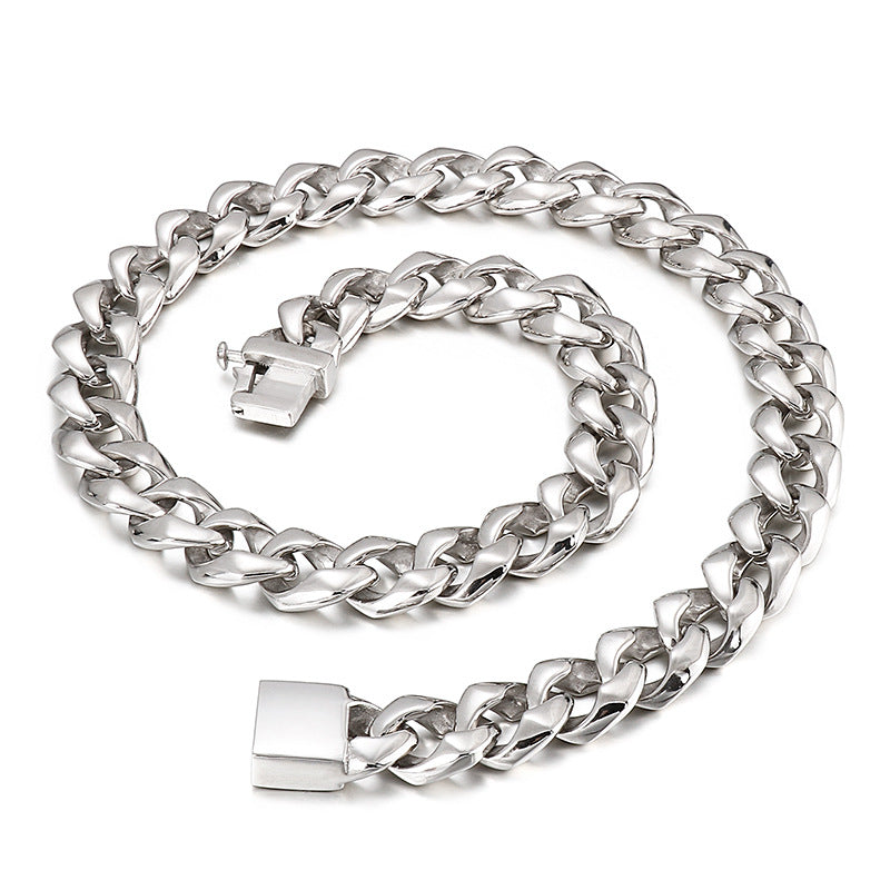 Stainless Steel Chain, Simple Atmosphere Titanium Steel Men's Necklace