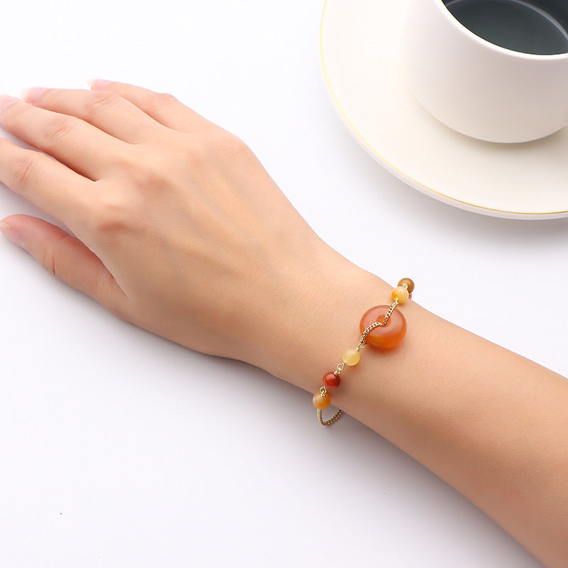 Fortune's Favor Sterling Silver Jade Bracelet