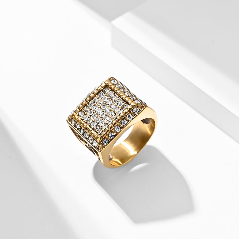 Domineering European and American Style Lone Wolf Ring for Men