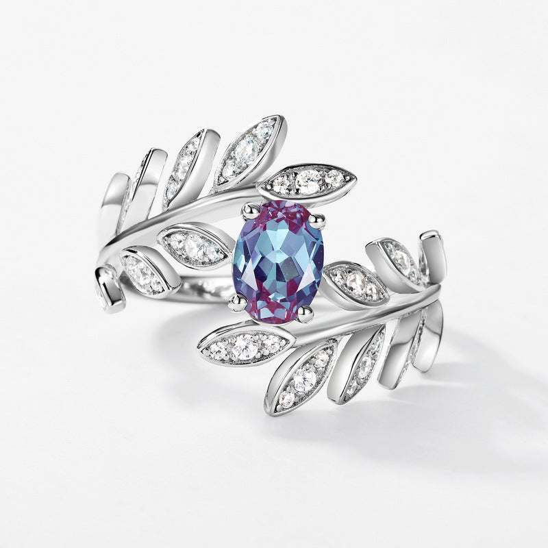 Planderful Jewelry Alexandrite Ring In Sterling Silver