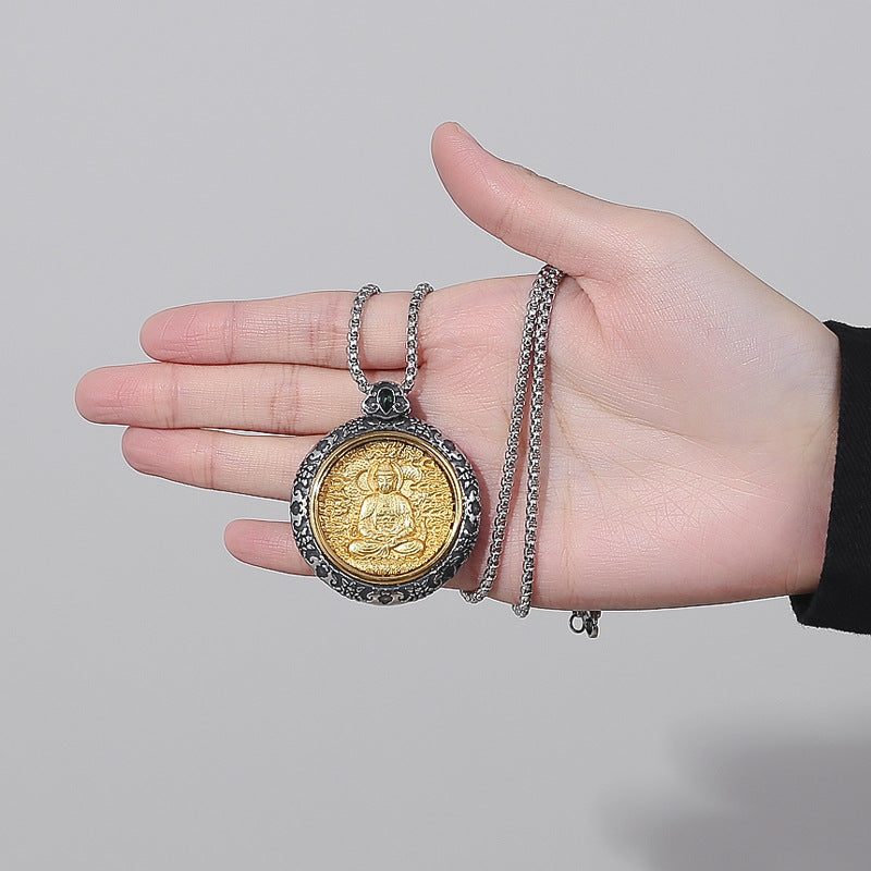 Steel Necklace – Statement Eight Guardians Zodiac Amulet