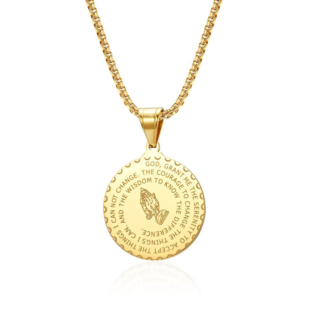 Amazon European and American Style Stainless Steel Necklace for Men