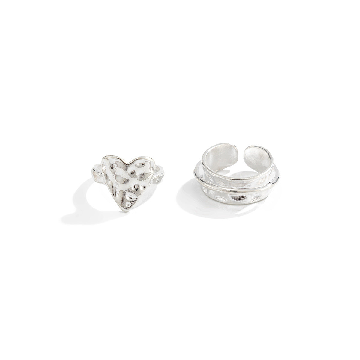 Planderful Vienna Verve Ring Geometric Wide Edge Open Ring For Bold Fashion Lovers