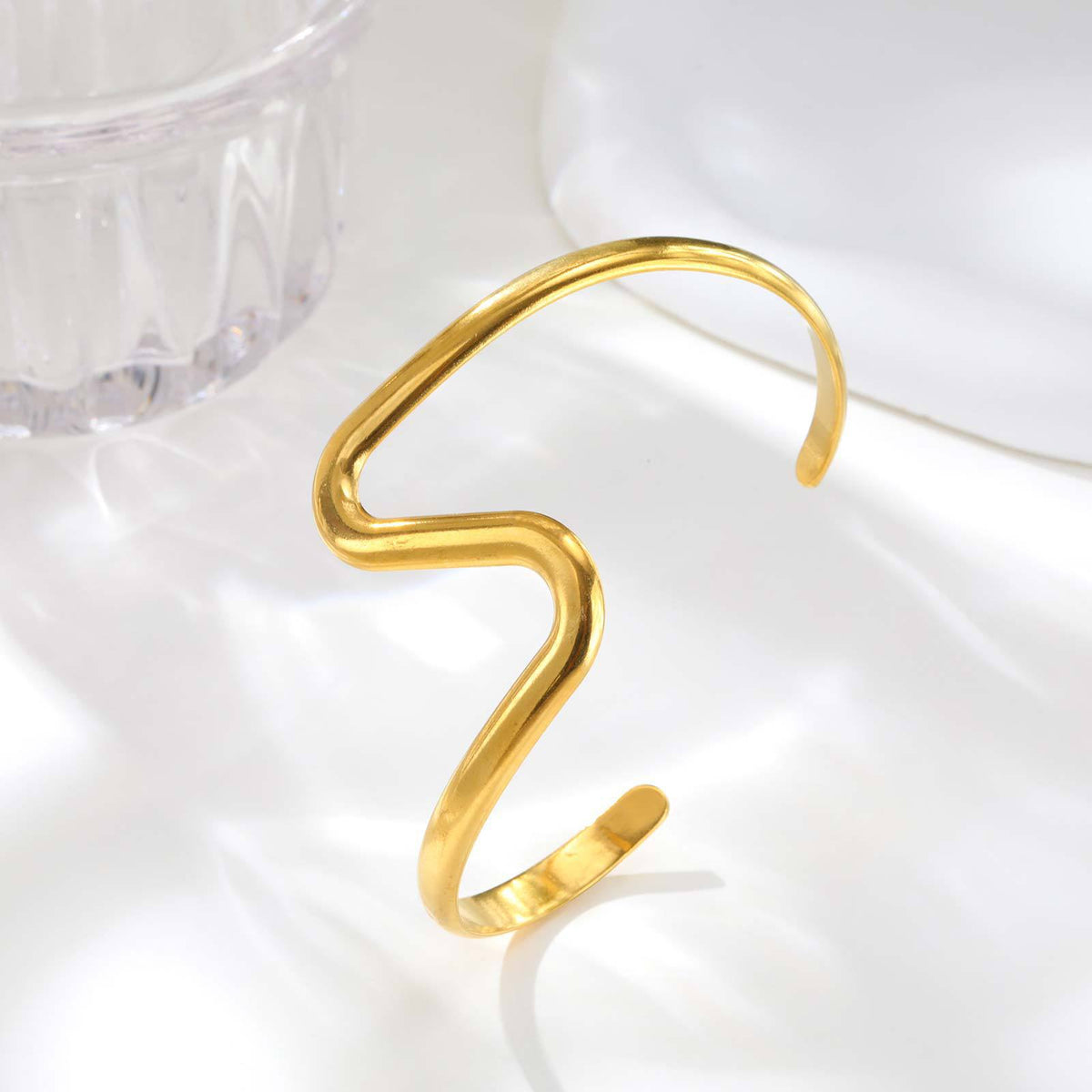 Geometric Adjustable Stainless Steel Bracelet Unisex