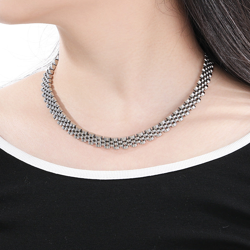 Planderful Glossy Hip Hop 10mm Five Row Chain For Men