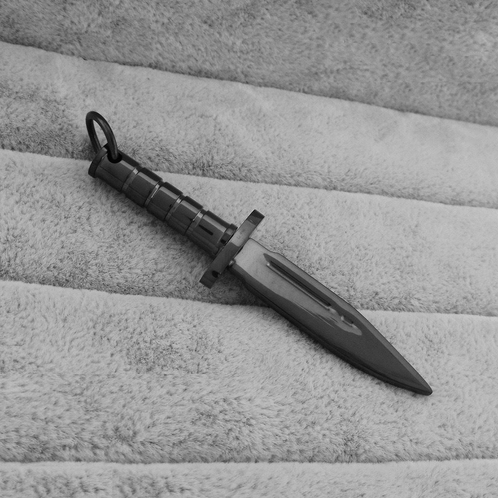 Planderful Dagger Pendant Necklace Stainless Steel Personalized For Men Edgy Punk Retro Jewelry