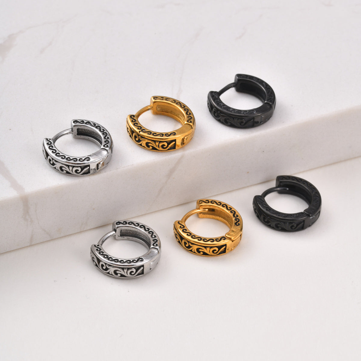 Modern Stainless Steel Earrings — Multiple Styles