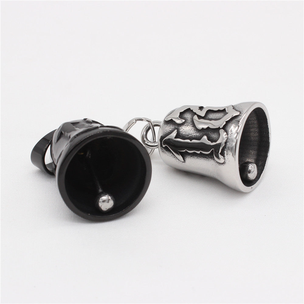 Planderful Christmas Bells Titanium Steel Pendant Unisex Retro European American Style Gift For Men And Women