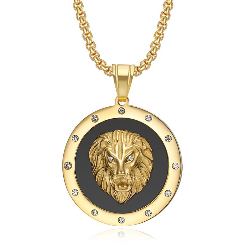 Zircon Necklace – Statement Hip Hop Lion Head