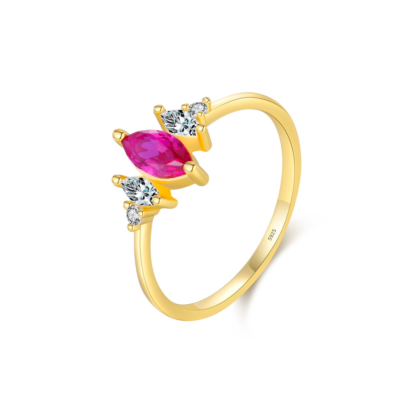 Planderful Gala Fireworks Ring – Elegant Pigeon Blood Red Zircon
