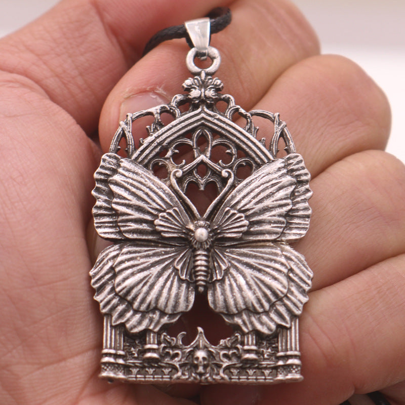 Planderful Butterfly Pendant Necklace Metal Unisex Trendy