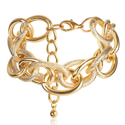 Planderful Vienna Verve Water Ripple Punk Bracelet For Men Handmade Chain Hip Hop Statement