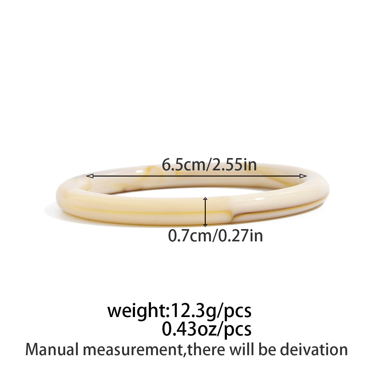 Retro Geometric Tire Bracelet Bracelet Exaggerated Irregular Special-Shaped Smudged Bracelet