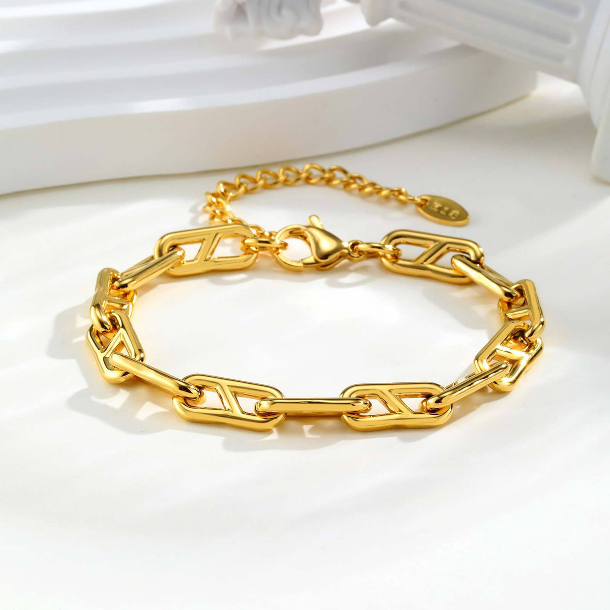 Japanese Word Stitching 8 Stainless Steel Bracelet