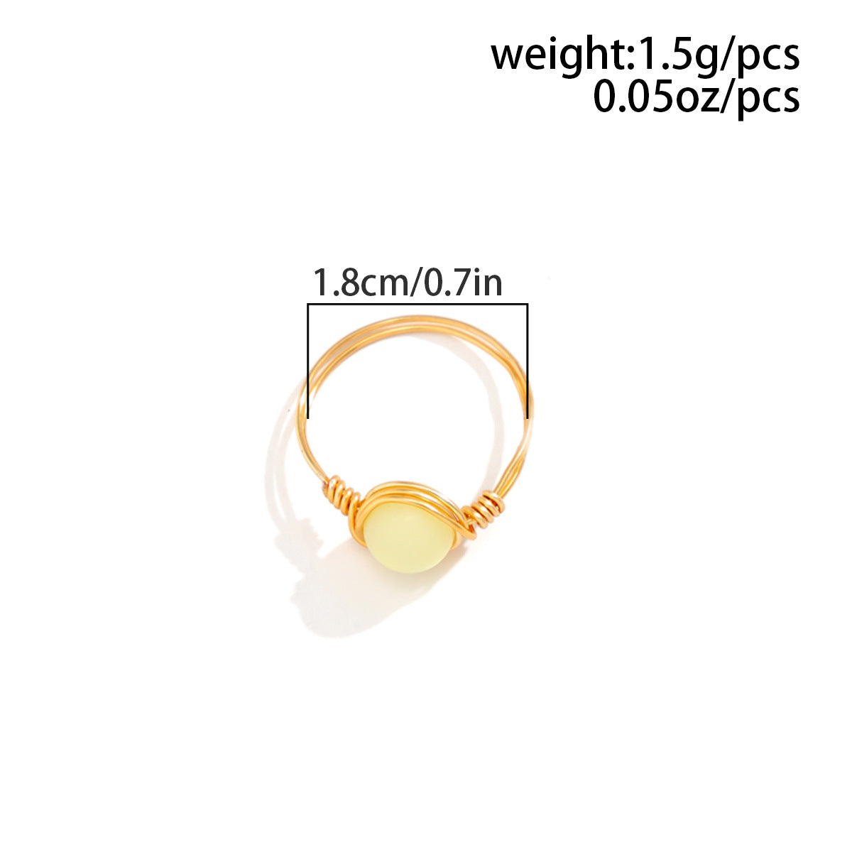 Artistic Glow Ring Needle in Vienna - Women's Alloy Ring with Luminous Pastoral Elements