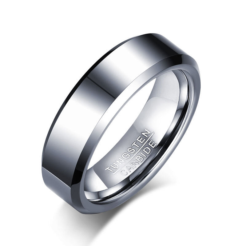 New Jewelry Wholesale Tungsten Steel Men's Ring Korean Edition