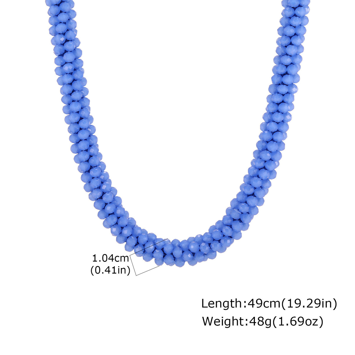Ladies Dopamine Crystal Beaded Necklace Daily With Sweet Girly Clavicle Chain