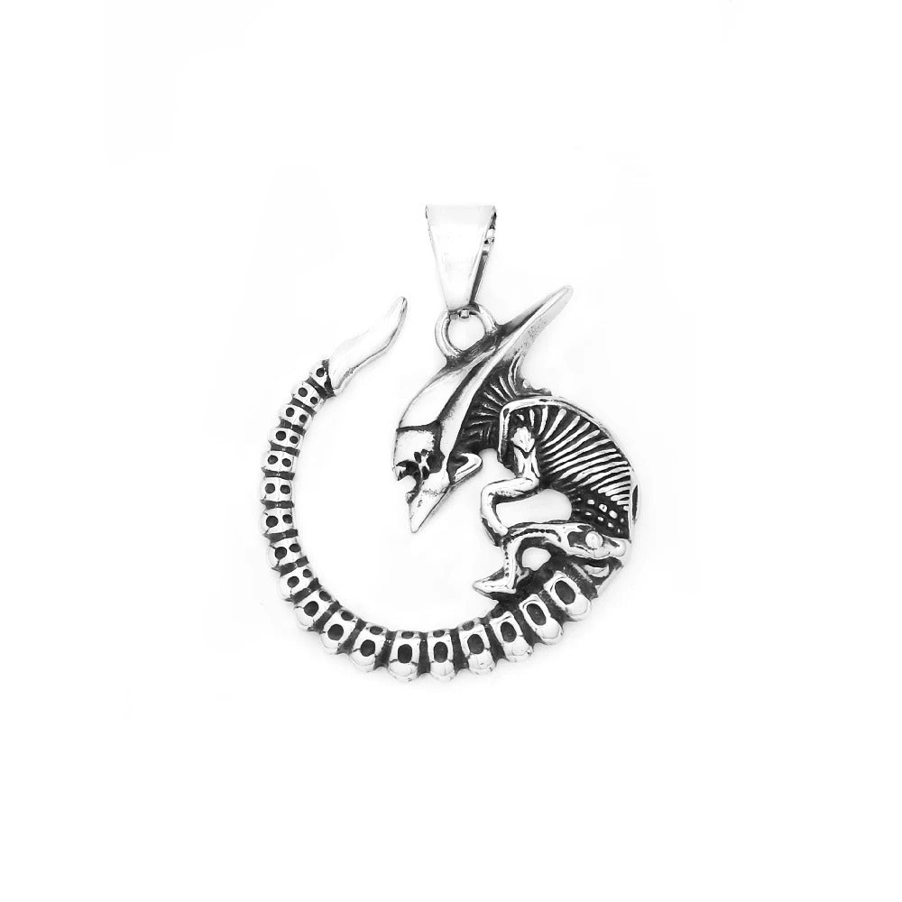 Skull Viking Stainless Steel Men's Pendant Necklace
