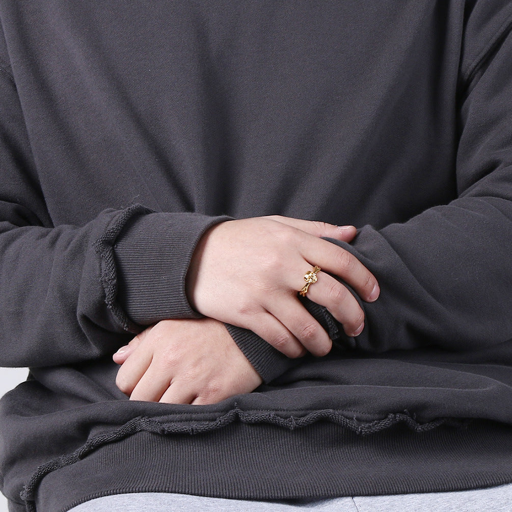 Planderful Skull Ring For Men Women Titanium Steel Punk Rock Motorcycle Style Bold Street Accessory