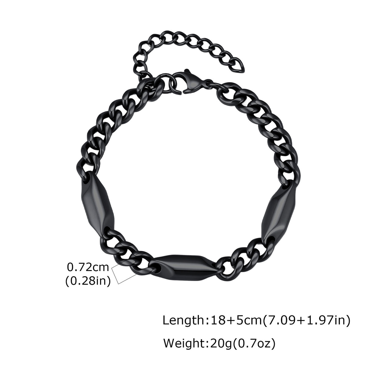 Cuban Chain Stainless Steel Bracelet for Men