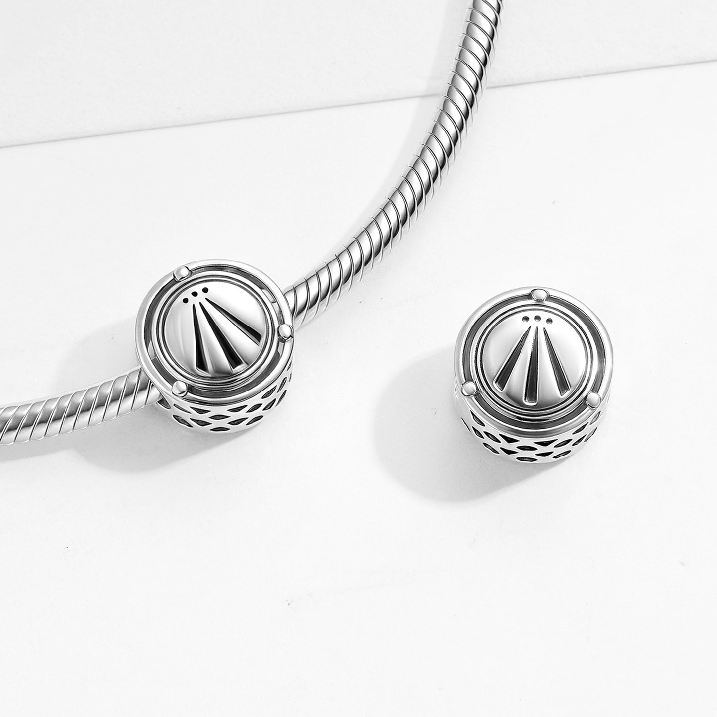 Planderful Jewelry Sterling Silver Awen Celtic Beading Pendant for DIY Jewelry Making