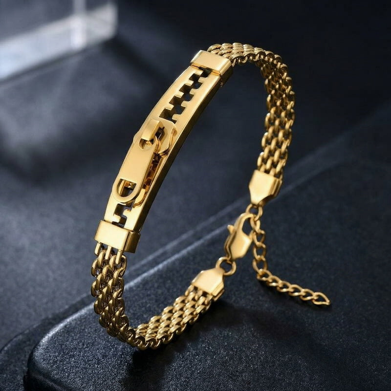 Bent Piece – Design – Zipper Shape Bracelet