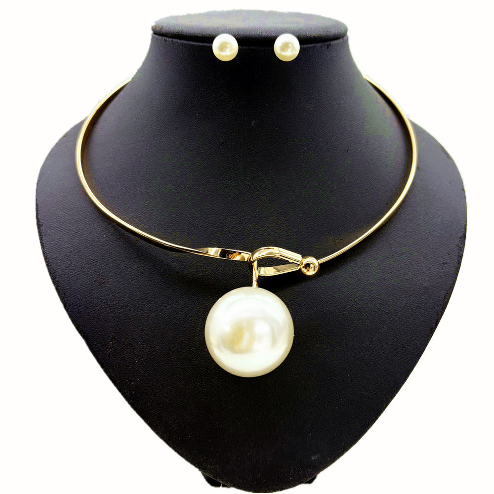 Planderful Savanna Rhythms Necklace – Elegant Imitation Pearl Design